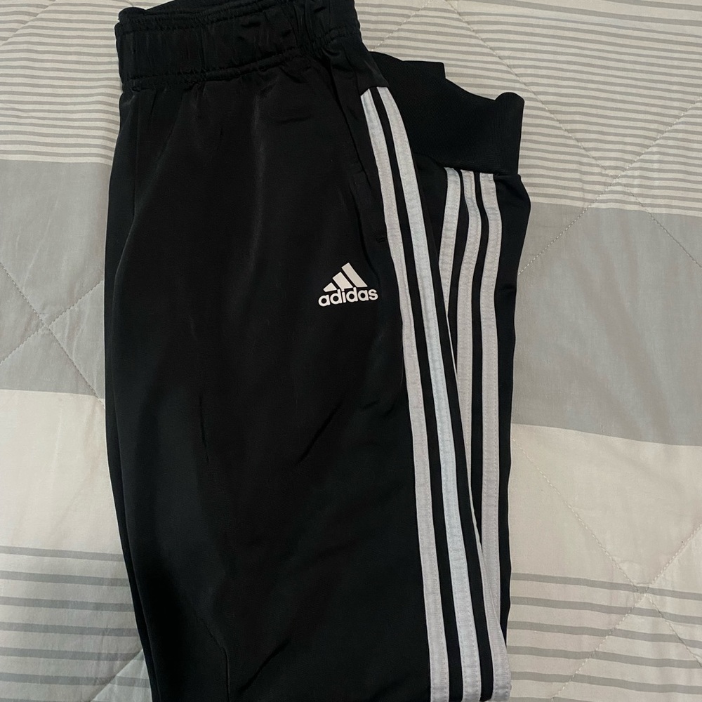 Adidas black joggers